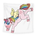 Unicorn Arociris Raimbow Magic Square Tapestry (Large) View1