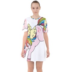 Unicorn Arociris Raimbow Magic Mini Dress by Nexatart