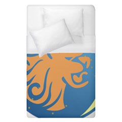 Lion Zodiac Sign Zodiac Moon Star Duvet Cover (single Size) by Nexatart