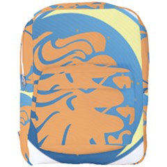 Lion Zodiac Sign Zodiac Moon Star Full Print Backpack by Nexatart