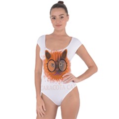 Cat Smart Design Pet Cute Animal Short Sleeve Leotard  by Nexatart