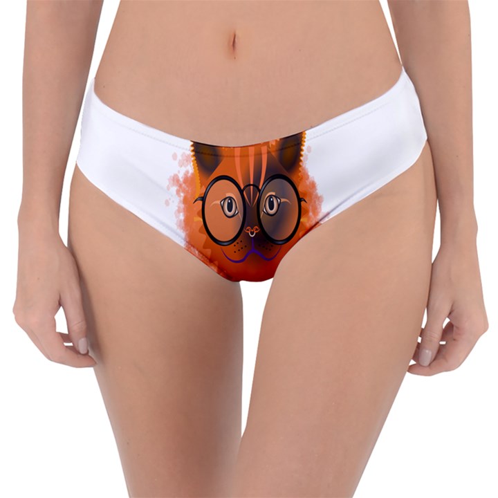 Cat Smart Design Pet Cute Animal Reversible Classic Bikini Bottoms