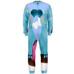 Pig Animal Love Onepiece Jumpsuit (men)  by Nexatart