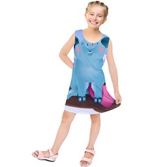 Pig Animal Love Kids  Tunic Dress by Nexatart