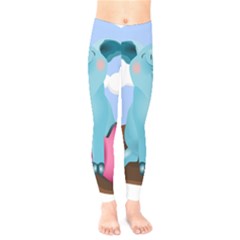 Pig Animal Love Kids  Legging by Nexatart