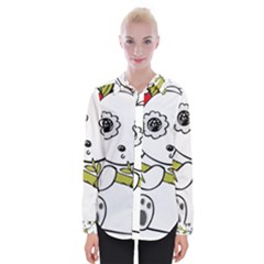 Panda China Chinese Furry Womens Long Sleeve Shirt