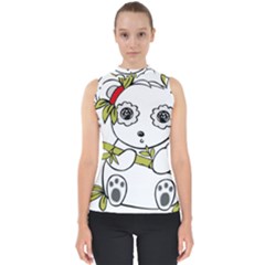 Panda China Chinese Furry Shell Top