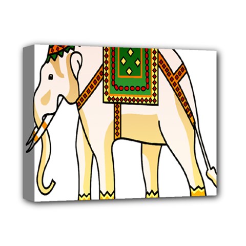 Elephant Indian Animal Design Deluxe Canvas 14  X 11  by Nexatart