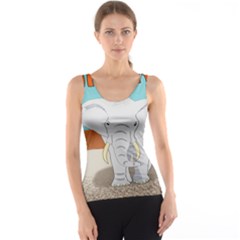 Africa Elephant Animals Animal Tank Top by Nexatart