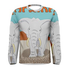 Africa Elephant Animals Animal Men s Long Sleeve Tee