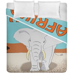 Africa Elephant Animals Animal Duvet Cover Double Side (california King Size) by Nexatart