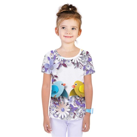 Flowers Floral Flowery Spring Kids  One Piece Tee by Nexatart