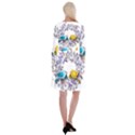 Flowers Floral Flowery Spring Long Sleeve Velvet Front Wrap Dress View2