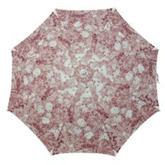 Pink Colored Flowers Straight Umbrellas by dflcprints