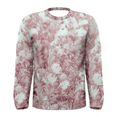 Pink Colored Flowers Men s Long Sleeve Tee by dflcprints