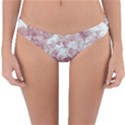 Pink Colored Flowers Reversible Hipster Bikini Bottoms View1