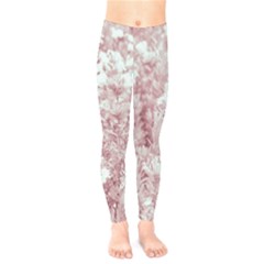 Pink Colored Flowers Kids  Legging by dflcprints