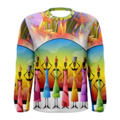 African American Women Men s Long Sleeve Tee by AlteredStates