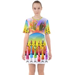 African American Women Mini Dress