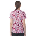 Red floral seamless pattern Women s Sport Mesh Tee View2