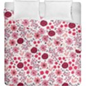 Red floral seamless pattern Duvet Cover Double Side (King Size) View1