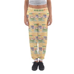 Hand Drawn Ethinc Pattern Background Women s Jogger Sweatpants