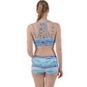 Watercolor blue abstract summer pattern Women s Sports Set View2