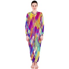 Colorful Abstract Background Onepiece Jumpsuit (ladies) 