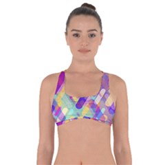 Colorful Abstract Background Got No Strings Sports Bra