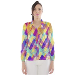 Colorful Abstract Background Wind Breaker (women)