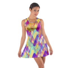 Colorful Abstract Background Cotton Racerback Dress by TastefulDesigns