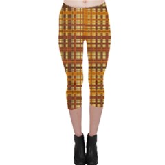 Plaid Pattern Capri Leggings  by linceazul