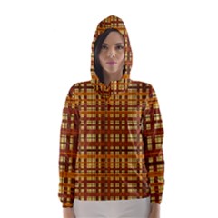 Plaid Pattern Hooded Wind Breaker (women) by linceazul