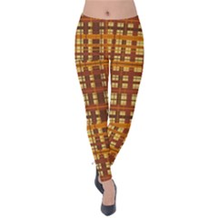 Plaid Pattern Velvet Leggings by linceazul