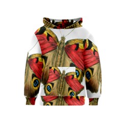 Butterfly Bright Vintage Drawing Kids  Pullover Hoodie