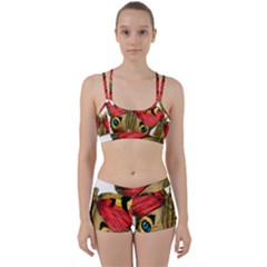 Butterfly Bright Vintage Drawing Women s Sports Set