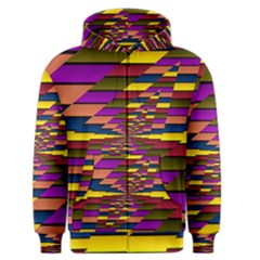 Autumn Check Men s Zipper Hoodie by designworld65