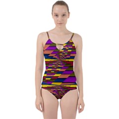 Autumn Check Cut Out Top Tankini Set