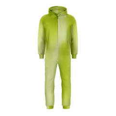 Green Soft Springtime Gradient Hooded Jumpsuit (kids) by designworld65