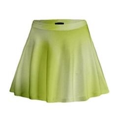 Green Soft Springtime Gradient Mini Flare Skirt by designworld65