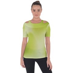 Green Soft Springtime Gradient Short Sleeve Top