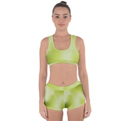 Green Soft Springtime Gradient Racerback Boyleg Bikini Set