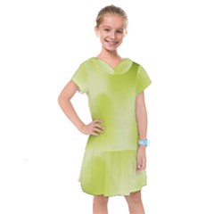 Green Soft Springtime Gradient Kids  Drop Waist Dress