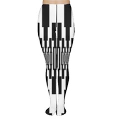 Black Stripes Endless Window Women s Tights