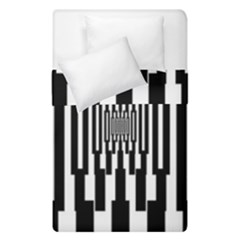 Black Stripes Endless Window Duvet Cover Double Side (single Size)