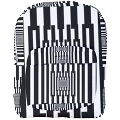 Black Stripes Endless Window Full Print Backpack by designworld65