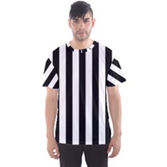 Black And White Stripes Men s Sports Mesh Tee