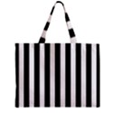 Black And White Stripes Zipper Mini Tote Bag View1