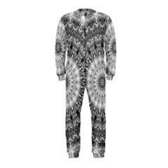 Feeling Softly Black White Mandala Onepiece Jumpsuit (kids) by designworld65