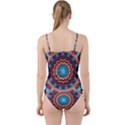 Blue Feather Mandala Cut Out Top Tankini Set View2